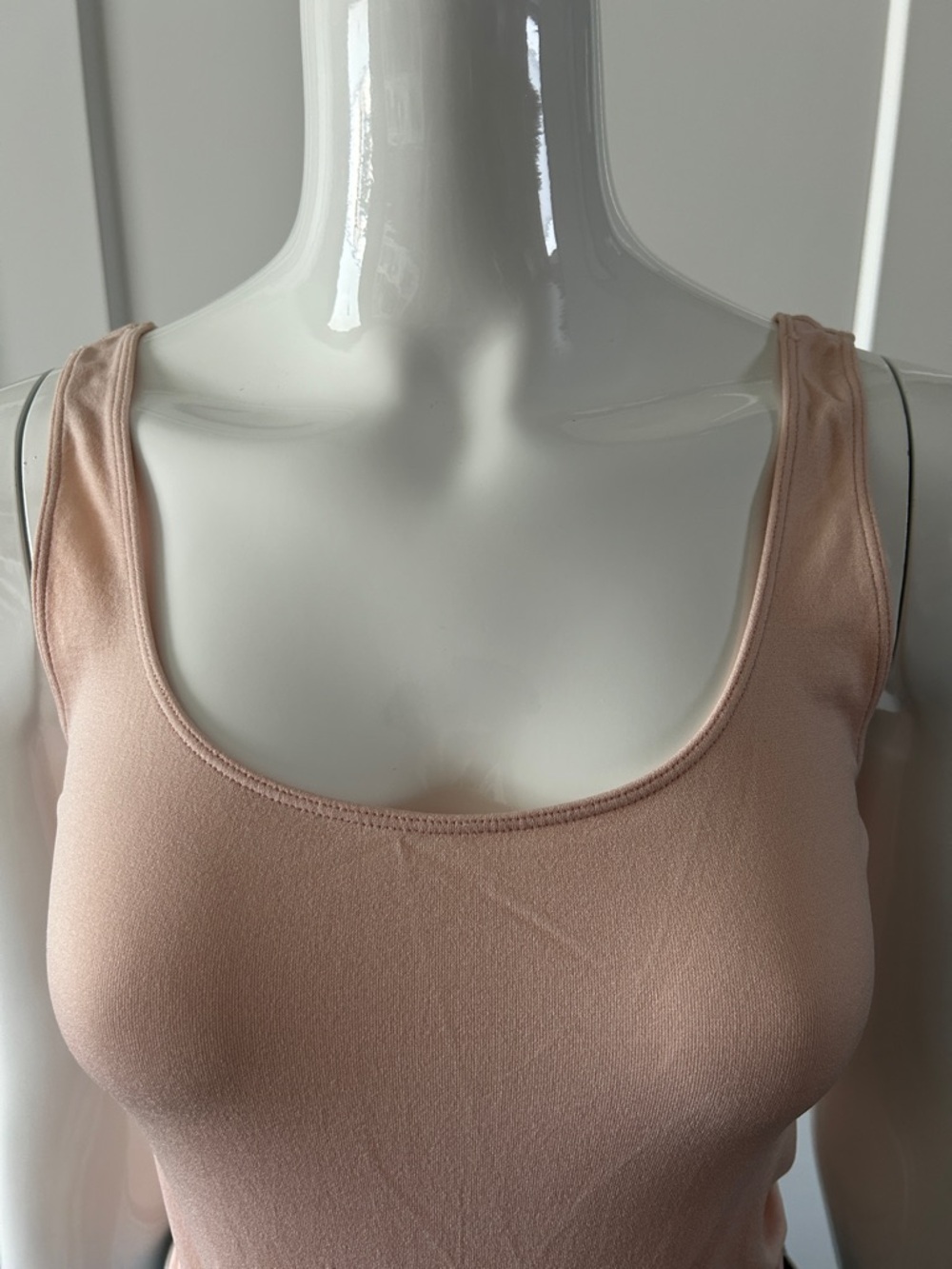 Hudson North Peach Tank Top S Soft Stretch Fitted Scoop Neck Summer Basic - Picture 6 of 6